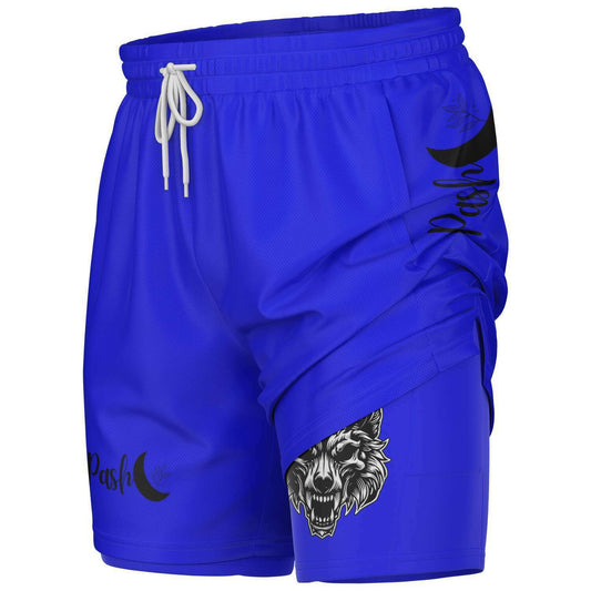 Pash 2 in 1 Shorts ( Blue Wolf ) NEW